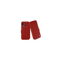 Housse - IBROZ - ZenFone Max M1 ZB555KL - Cuir Rouge - Etui Folio - Protection Écran