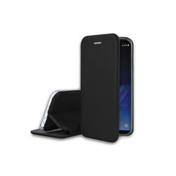 Etui Folio Cover - IBROZ - Samsung Galaxy S8 - Cuir Noir - Coque Rigide - Rabat avec Logement Carte
