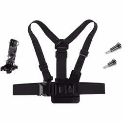 Harnais de poitrine Chesty pour GoPro - IBROZ - Entièrement réglable - Noir