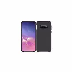 Coque Silicone - IBROZ - Samsung Galaxy S10e - Douce au toucher - Antichoc - Noir
