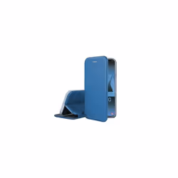 Etui Folio Cover - IBROZ - Samsung Galaxy A40 - Cuir bleu - Aimanté - Semi-rigide