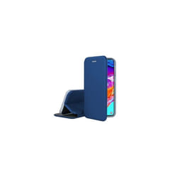 Etui Folio Cover en Cuir - IBROZ - Samsung Galaxy A70 - Bleu - Aimanté - Semi-rigide