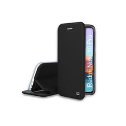 Etui en cuir - IBROZ - Xiaomi Redmi Note 10 Pro - Verre trempé - Protection antichocs - Fonction Stand
