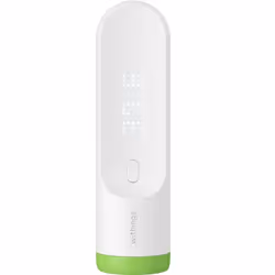Withings Thermo, Contact, Vert, Blanc, Front, Boutons, °C, °F, Température corporelle
