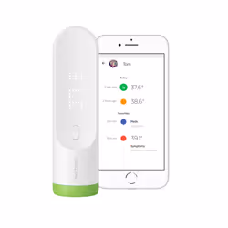 Withings Thermo Contact Vert, Blanc Front Boutons