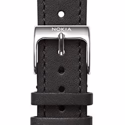 Nokia 4381647, Bracelet de montre, Nokia Steel &amp; Steel HR, Cuir, Acier inoxydable, 18 mm