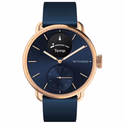 Montre santé WITHINGS Scanwatch 2 38mm Rose Gold Bleue