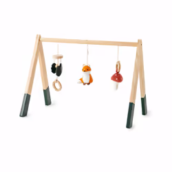 Little Big Friends 304522, Tapis de gymnastique pour bébé, Barre d'activités, Bois, Multicolore