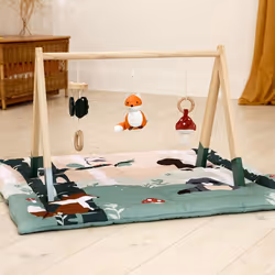 Little Big Friends 304522 gymnase et tapis d'éveil pour bébé Bois Multicolore Tapis de gymnastique pour bébé