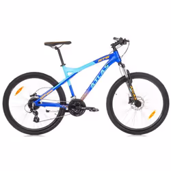 Vélo VTT 26 Mixte ATLAS Cadre Rigide Alu - Fourche Télescopique - 24 Vit Shimano ALTUS - Double Freins à disques