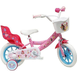 Vélo enfant 12 PRINCESS / DISNEY Pour enfant < 90 cm équipé de 1 Frein panier avant porte poupée et stabilisateurs amovibles