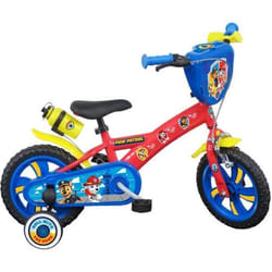 Vélo enfant 12 Pat Patrouille pour enfant < 90 cm - équipé de 1 frein 2 stabilisateurs amovibles et plaque avant décorative !