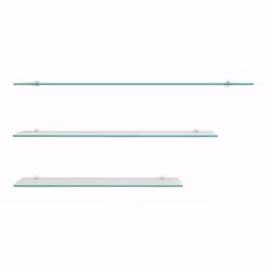 Tablette verre clair, 60 x 12 cm - Sans Marque