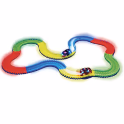 Best of TV Magic Tracks, Ensemble véhicule et piste, 3 an(s), AAA, Multicolore, Rouge
