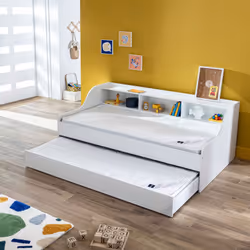 Matelas en mousse Bultex, idéal pour un lit tiroir enfant ou un couchage d'appoint adulte. Son épaisseur de 11 cm lui permett ...