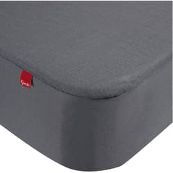 Epeda - Drap housse protège matelas imperméable 2 en 1 gris 80x200