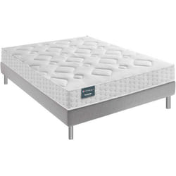 Ensemble Dunlopillo couchage latex Aérial® 21 cm LILAS matelas sommier pieds 140x200