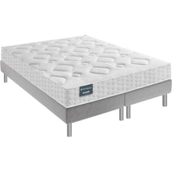 Ensemble Dunlopillo couchage latex Aérial® 21 cm LILAS matelas sommier pieds 180x200