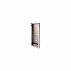 cadre saillie inox - avec visière - 4 modules - pour gtdmblvn - aiphone gt104hbi