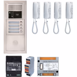 Description générale Pack audio encastré Aiphone GTBA4E conçu pour faciliter la communication dans les immeubles. Il comprend ...