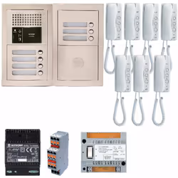 Descriptif : Pack audio GTBA7E avec 7 boutons et 7 postes GT1D préprogrammés et avec une platine de rue encastrée Avantage :  ...