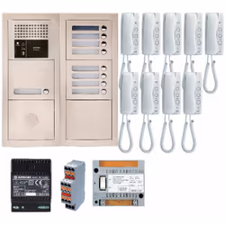 Descriptif : Pack audio GTBA9E avec 9 boutons et 9 postes GT1D préprogrammés et avec une platine de rue encastrée Avantage :  ...