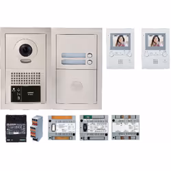 Descriptif : Pack vidéo GTBV2E 2 boutons avec 2 moniteurs GT1M3 programmés - AIPHONE - Avantage : Dispose 1 platine vidéo ave ...