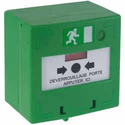 bouton - bris de glace - vert - aiphone bdv