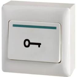 Bouton poussoir de sortie - saillie - symbole clef gravé Aiphone bpsp