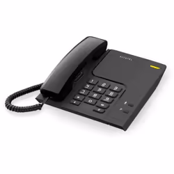 Alcatel T26, Téléphone analogique, Wired & Wireless headset, Noir