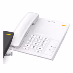Alcatel T26, Téléphone analogique, Combiné filaire et sans fil, Blanc