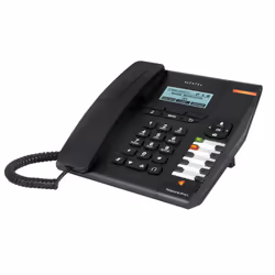 Alcatel Temporis IP151, Téléphone IP, Noir, Combiné filaire, Sur bureau/mural, 6 lignes, 1000 entrées