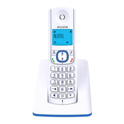 Alcatel F530 Téléphone DECT Identification de l'appelant Bleu, Blanc