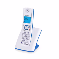 Alcatel F530 Téléphone DECT Identification de l'appelant Bleu, Blanc