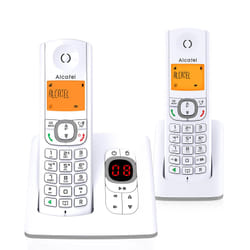 Alcatel F530 Téléphone DECT Identification de l'appelant Gris, Blanc