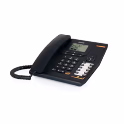 Alcatel Temporis 880, Téléphone analog/dect, Combiné filaire, Haut-parleur, 170 entrées, Identification de l'appelant, Noir