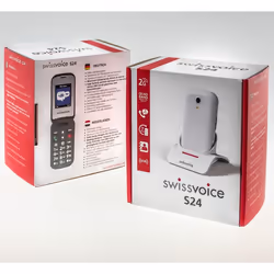 SwissVoice S24 Noir Téléphone pour seniors