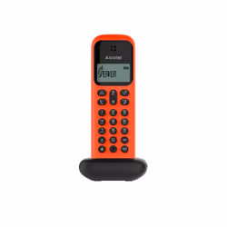 Alcatel D285, Téléphone DECT, Combiné sans fil, Haut-parleur, 50 entrées, Rouge