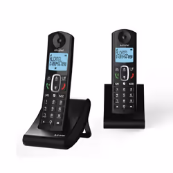 Alcatel F685 DUO Téléphone DECT Noir - Vue supplémentaire 2