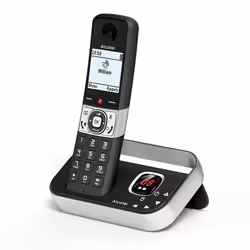 Alcatel F890 Téléphone DECT Identification de l'appelant Noir, Argent