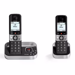 Alcatel F890 Voice Duo zwart, Téléphone DECT, Combiné sans fil, Haut-parleur, 200 entrées, Identification de l'appelant, Noir ...