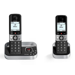 Alcatel F890 Voice Duo zwart Téléphone DECT Identification de l'appelant Noir, Argent