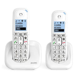 Alcatel XL785 DUO Téléphone analog/dect Identification de l'appelant Blanc