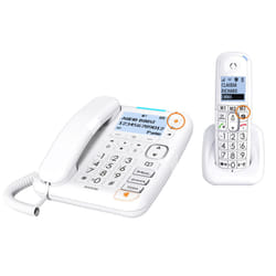 Alcatel XL785 Téléphone analog/dect Identification de l'appelant Blanc