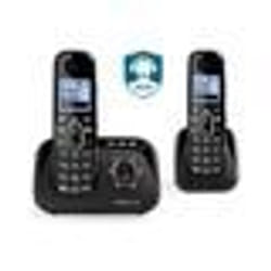 amplicomms BigTel 1582 Duo Téléphone DECT Identification de l'appelant Noir