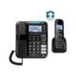 amplicomms BigTel 1580 Combo Téléphone analog/dect Identification de l'appelant Noir