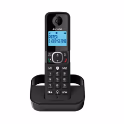 Alcatel F860 Téléphone analog/dect Identification de l'appelant Noir