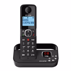 Alcatel F860 Voice DUO NEU BLACK, Téléphone analogique, Combiné sans fil, Haut-parleur, 100 entrées, Identification de l'appe ...
