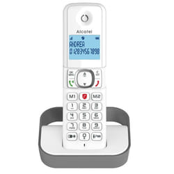 Alcatel F860 Téléphone DECT Identification de l'appelant Gris