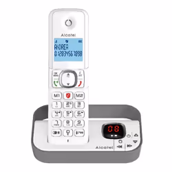 Alcatel F860 Téléphone DECT Identification de l'appelant Gris